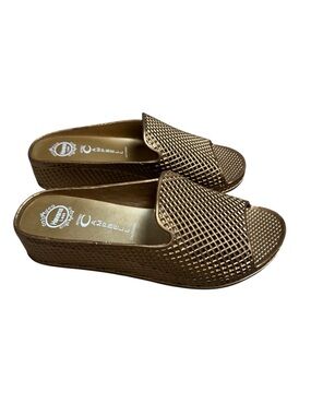 Jeffrey Campbell Havana Last Fling Gold Jelly Platform Sandal